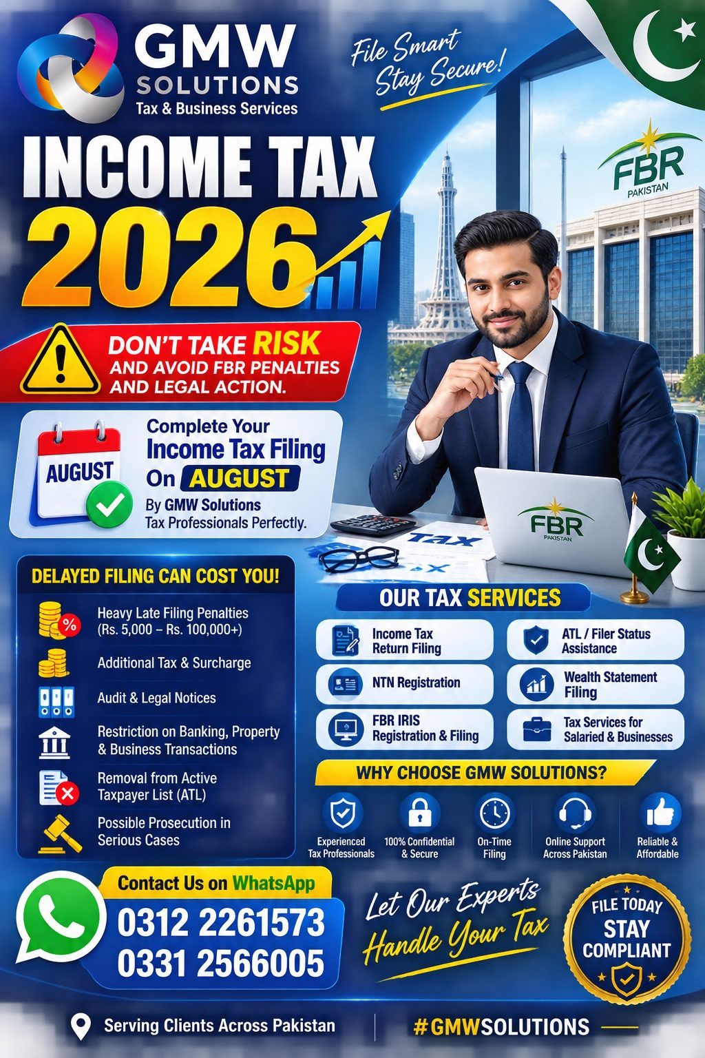 Income Tax Return 2026 Filing Karachi - FBR IRIS - Last Date 2026 - GMW