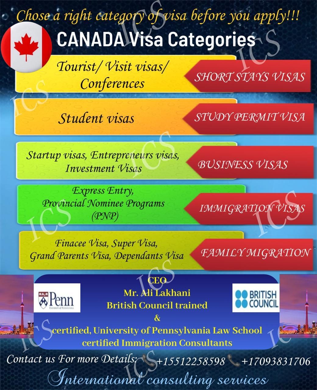 🇨🇦✈️ Canada Visa & Study Services By ICS Global 🍁